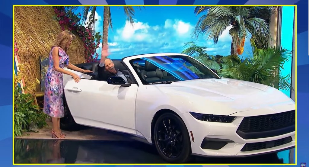 Max, an avid "Wheel of Fortune" watcher from Illinois, took home a Mustang Convertible. 