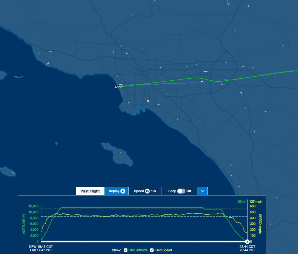 The AA flight was arriving from Dallas Fort Worth International Airport when it was forced to make an emergency landing.