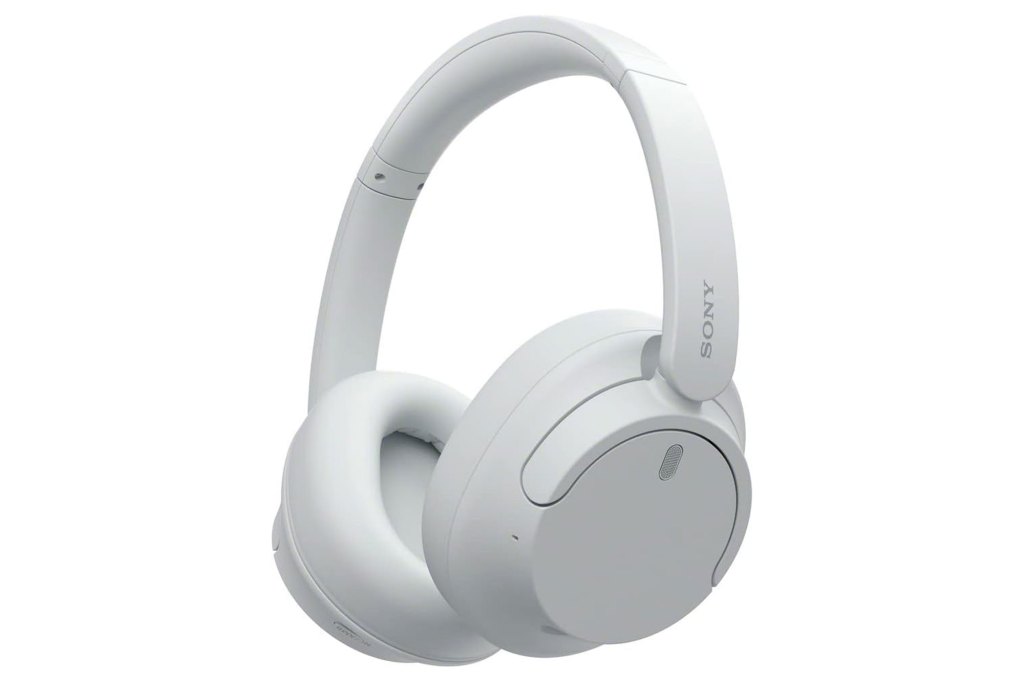 Sony WH-CH720N noise cancelling wireless headphones on white background.