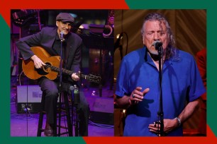 James Taylor (L) and Robert Plant are headlining the 2024 Ravinia Festival.