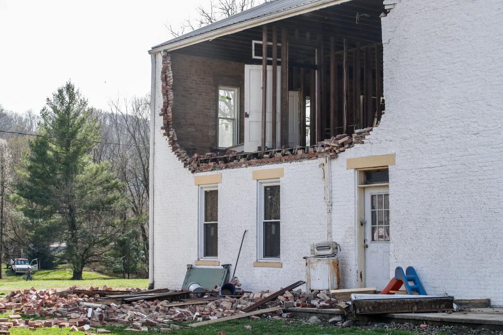 “It does appear that there is some really significant damage, especially to the town of Milton in Trimble County,” Beshear said. “We think there are over 100 structures that are potentially damaged.”