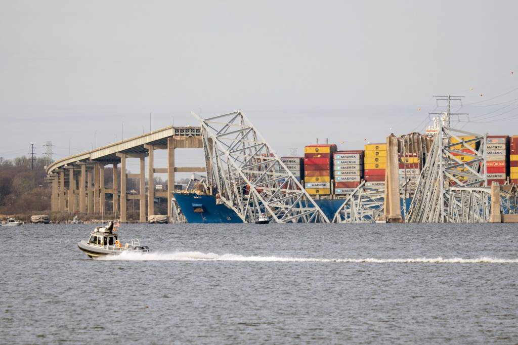 The Francis Scott Key Bridge, a major span over the Patapsco River in Baltimore, collapsed on March 26, 2024 in Baltimore after being struck by a cargo ship. 