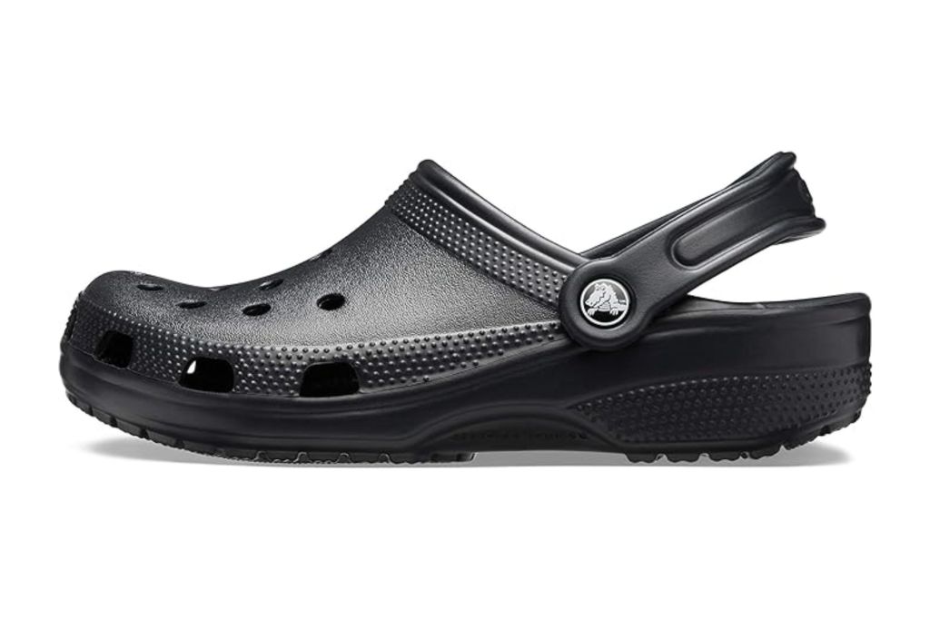 A black Croc shoe