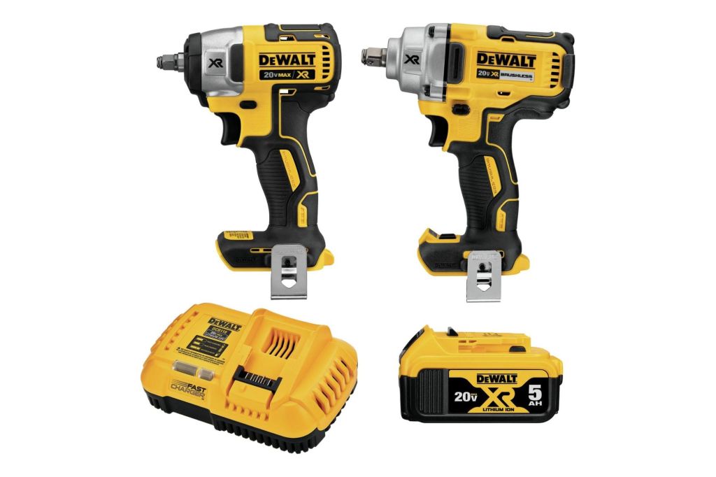 yellow and black drills on a white background