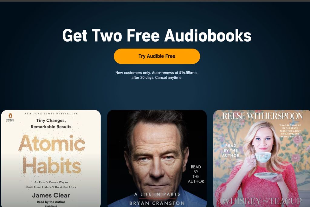 audible home page