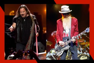 Lynyrd Skynyrd frontman Johnny Van Zant (L) and ZZ Top guitarist Billy Gibbons are co-headlining on tour.