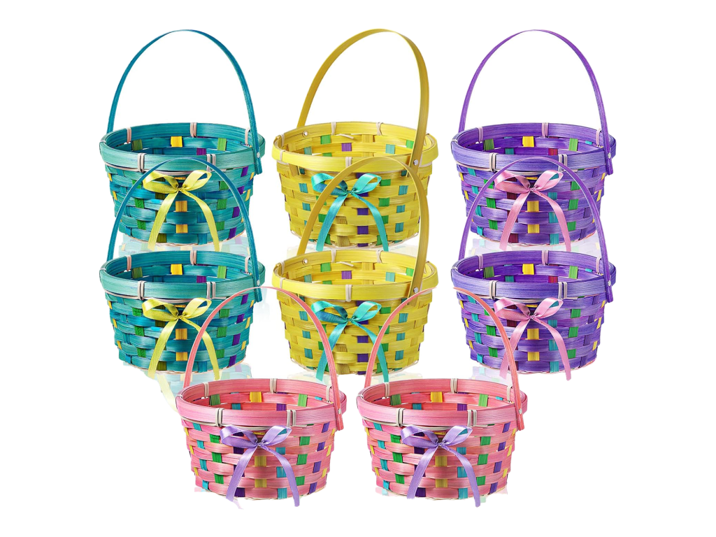 Yulejo Woven Bamboo Basket (8-Pack)