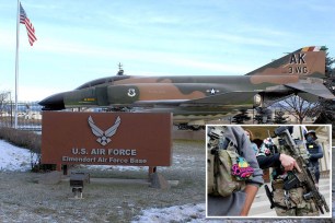 Air Force base in Alaska and Boogaloo movement members