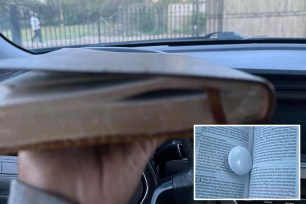 A Tennessee woman was able to track down her stolden vehicle with an AirTag she hid in a Bible.