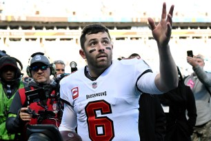 Baker Mayfield is returning to the Buccaneers on a three-year, $100 million contract. 