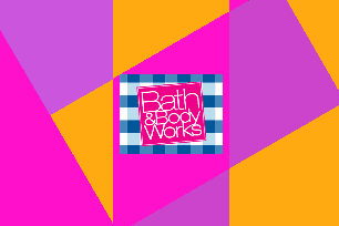 A colorful square with white text related to Bath & Body Works dupes
