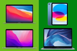 a collage of laptops
