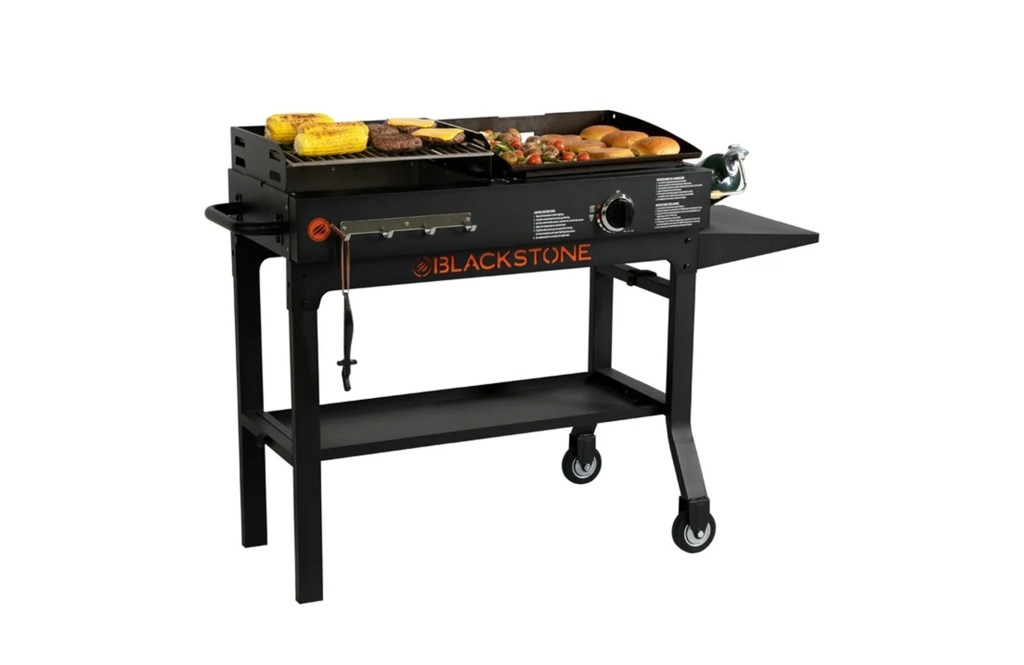 Blackstone Duo 17" Propane Griddle and Charcoal Grill Combo
