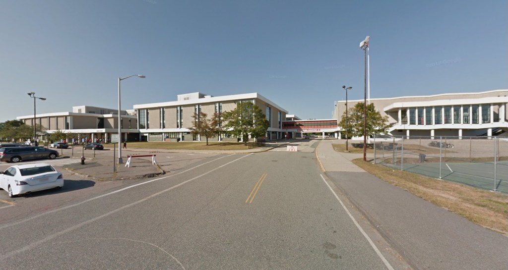 Another staffer was injured at by rowdy students Brockton High School on Monday, about 20 miles south of Boston