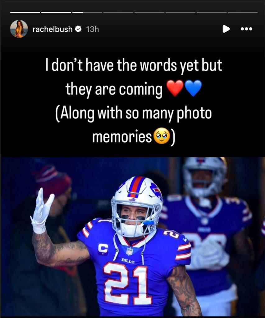 Rachel Bush shared an emotional tribute to her husband Jordan Poyer after the All-Pro safety was released by the Buffalo Bills on March 6, 2024. 