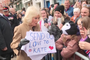 The monarch, 76, was out and about during a visit to the Shrewsbury Farmers Market in the United Kingdom on Wednesday.