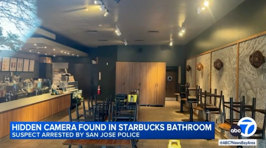 91 unsuspecting people, some as young as 4 years old, were filmed by the hidden camera inside the Starbucks bathroom. 