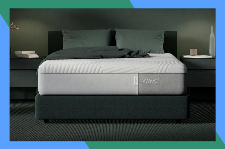 A bed with a mattress