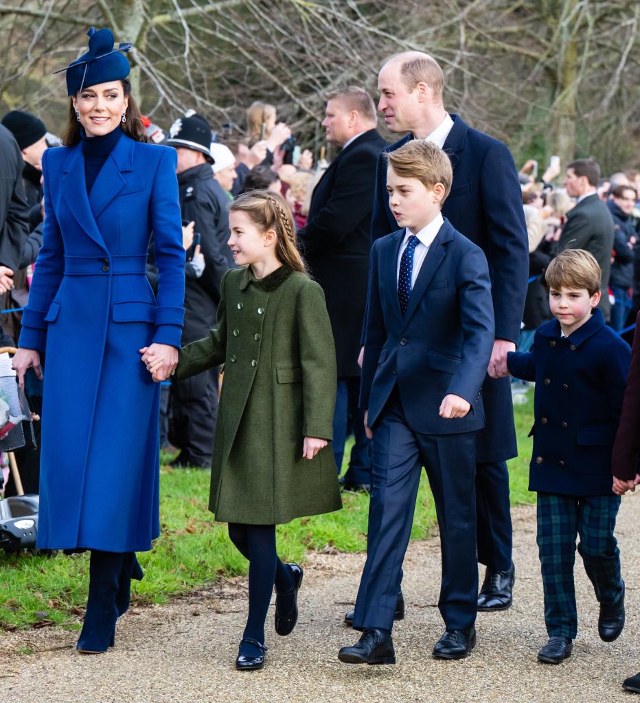 Catherine, Princess of Wales, Princess Charlotte of Wales, Prince George of Wales, Prince William, Prince of Wales, Prince Louis of Wales