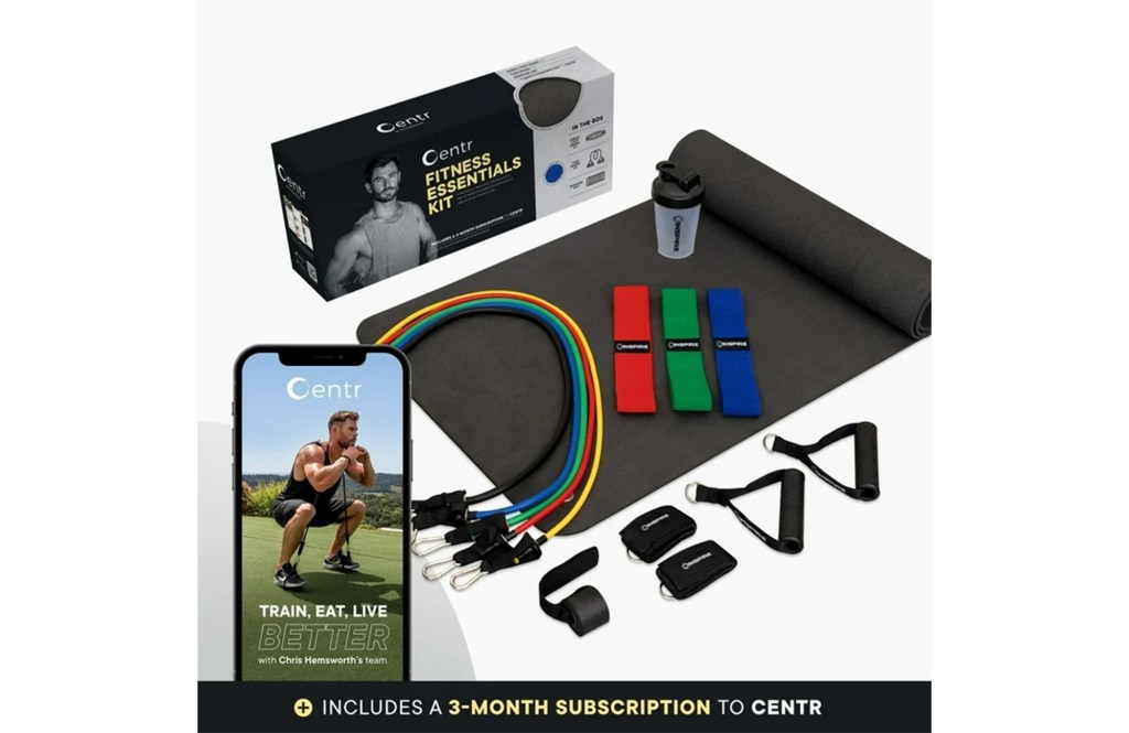 Centr by Chris Hemsworth Fitness Essentials Kit Home Workout Equipment + 3-Month Centr Subscription
