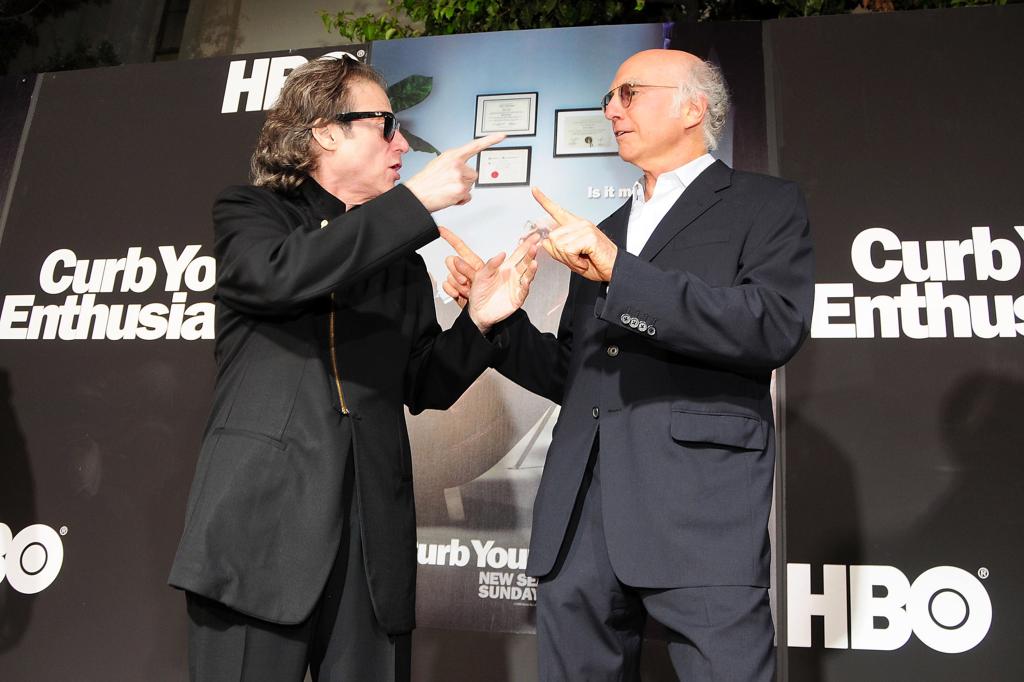 Richard Lewis talking to Larry David. 