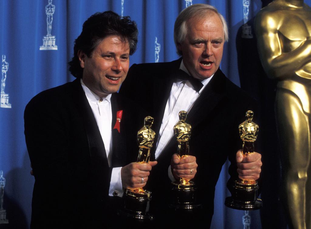 Alan Menken and Tim Rice at the 1993 Oscars.