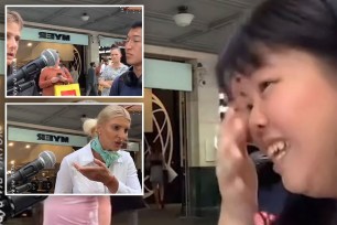 Argument between two Sydney buskers - Widya Tjong and Vasiliy Shapkin - in viral TikTok video.