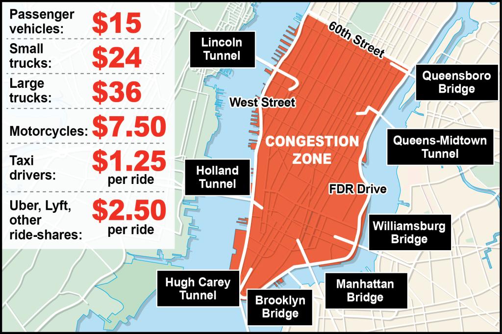 Congestion pricing map. 