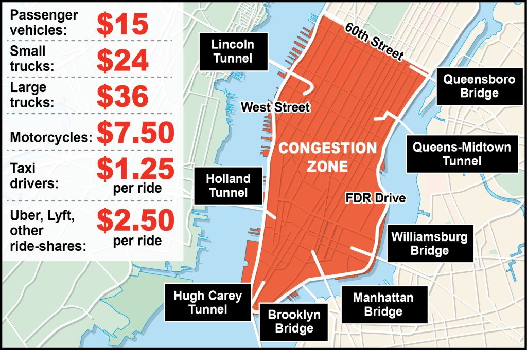 Congestion pricing map. 