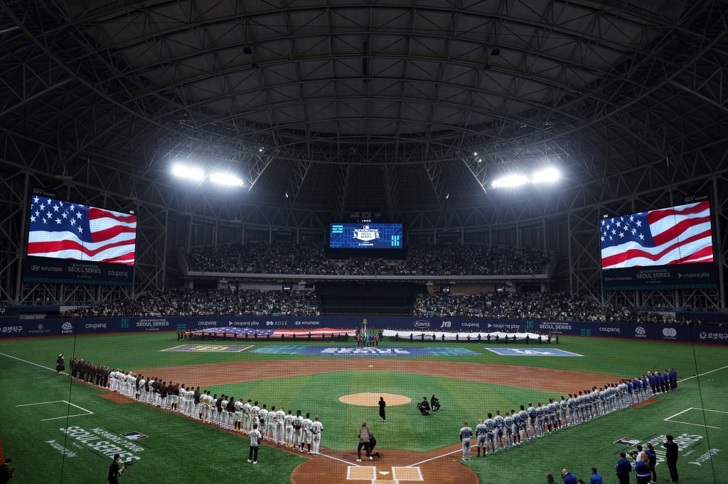 The Dodgers and Padres opened the 2024 MLB season in Seoul, South Korea.