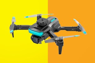 A drone equipped with a camera