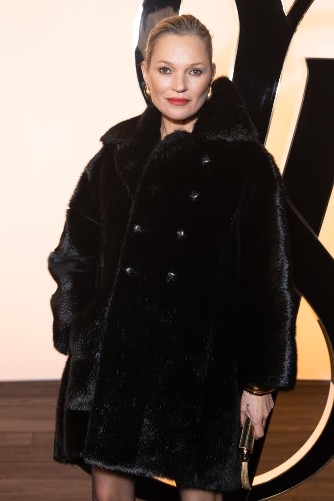 Kate Moss attends the Saint Laurent Womenswear Fall/Winter 2024-2025 show as part of Paris Fashion Week on February 27, 2024