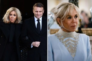 President Macron and wife Brigitte attend ceremony for former EU President Jacques Delors in Paris.