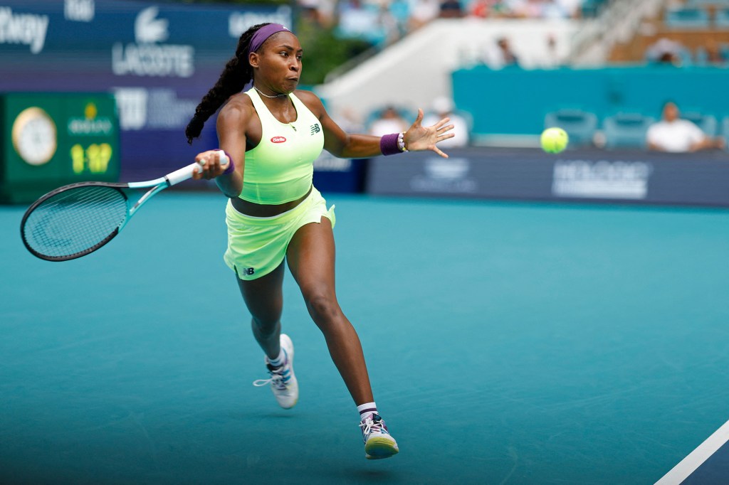 No. 3-seed Coco Gauff fell in three sets Monday at the Miami Open.
