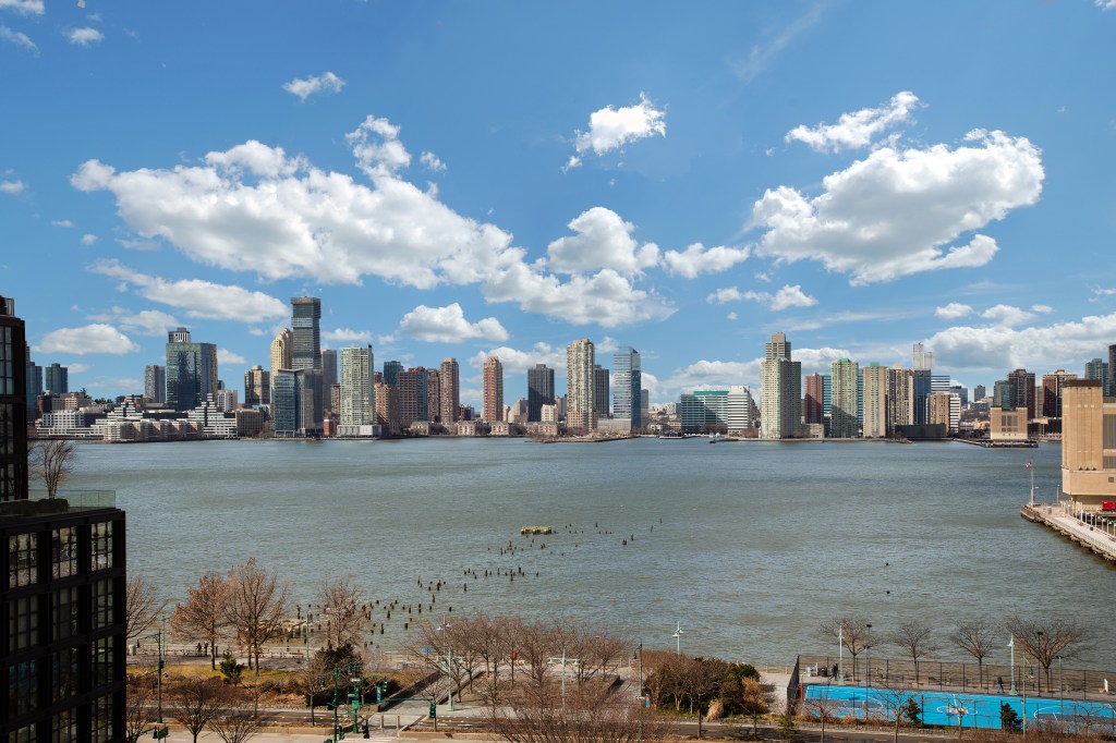 Enjoy Jersey City and river views from the co-op. 