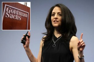 Stephanie Cohen and Goldman Sachs logo