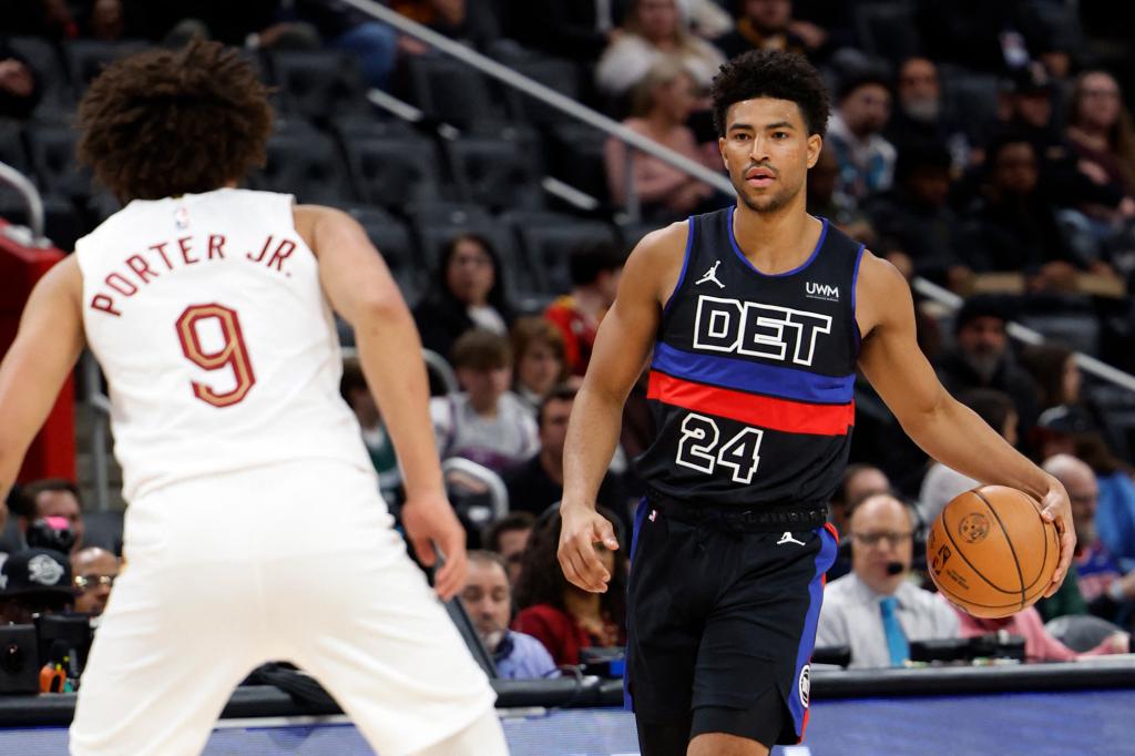 Quentin Grimes has missed 15 of 21 games since getting traded to the Pistons.