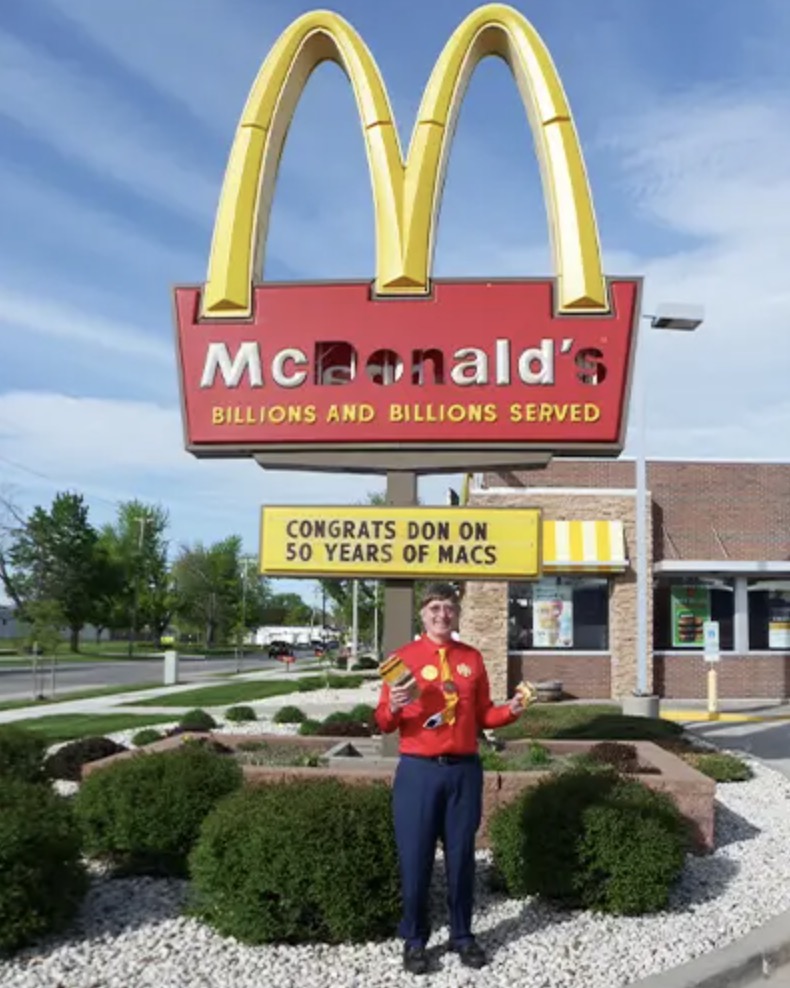 Man, 70, who has eaten a record 34,000 McDonald's Big Macs, says, 'People thought I'd be dead by now'