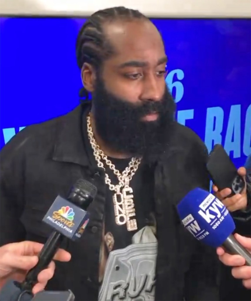 James Harden didn't sugarcoat things when asked about his relationship with Daryl Morey, the Sixers president of basketball operations after the Clippers beat Philadelphia at Wells Fargo Arena on March 27, 2024.