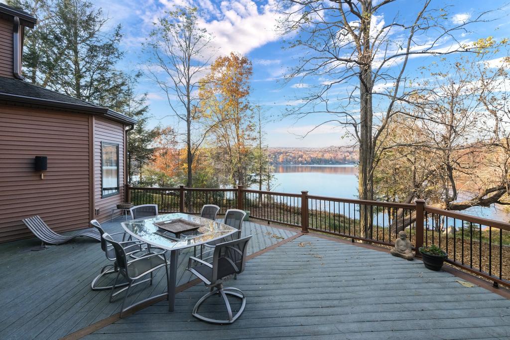 Lakefront deck where Nargeolet and his friends and family could enjoy the view.