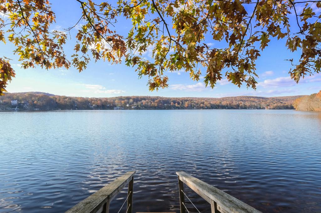 The dock onto Whaley Lake where Nargeolet and his wife loved to swim.