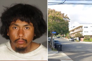 Anthony Romero mugshot on the left and the road it took place on it on the right.
