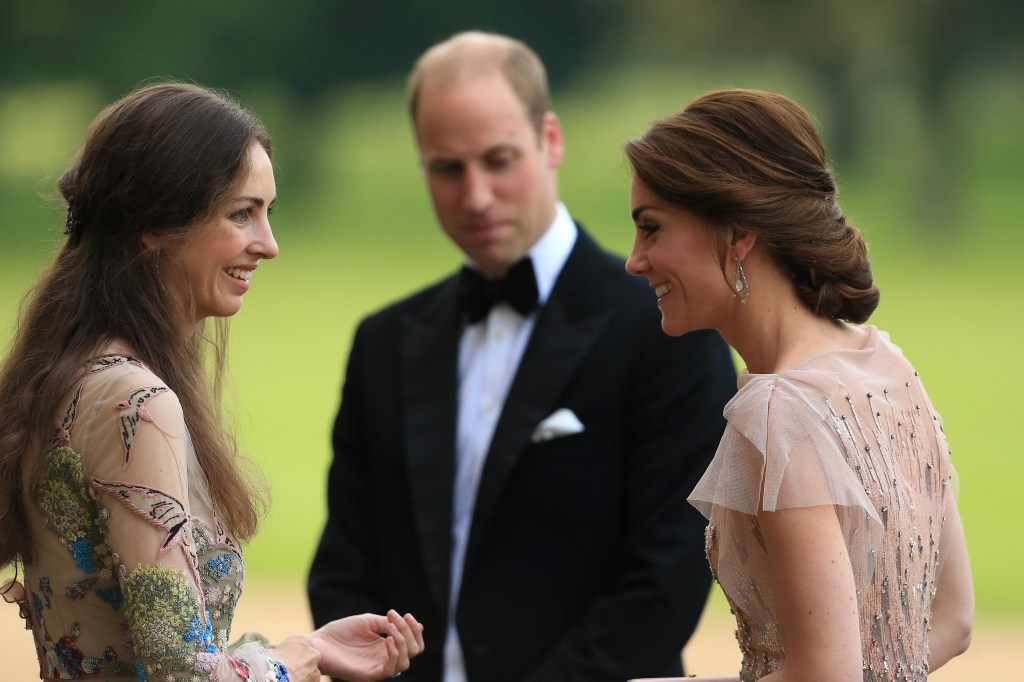 Rose Hanbury with Prince William and Kate Middleton. 