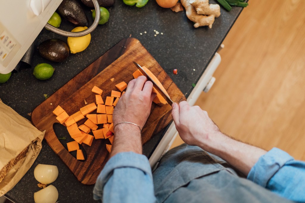 Sweet potatoes contain the antioxidant beta-carotene, a form of vitamin A that is essential for keeping your skin strong and able to fight off bacteria and viruses.
