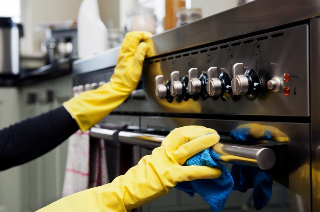 Knobs and handles should be cleaned frequently because they are touched often.