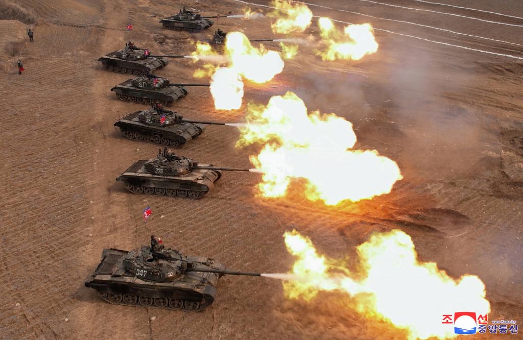 North Korea’s Defense Ministry earlier vowed to carry out “responsible military activities” in reaction to the ongoing South Korea-US military exercises in the South. Kim later supervised artillery firing drills.