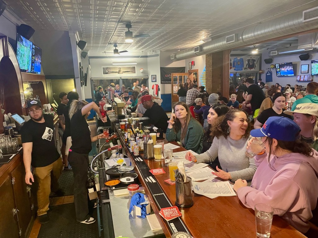 Inside "A Bar of Their Own," a newly opened bar in Minneapolis.