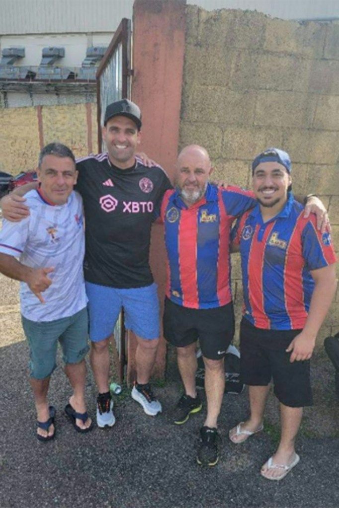 Multiple photos surfaced of Guilherme Ceretta, pictured second from the left, wearing an Inter Miami jersey.