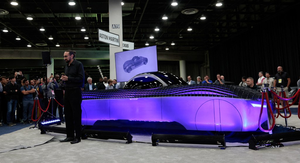 The Alef Model A, an 850-pound two-seat car, was first unveiled at the Detroit Auto Show last year.