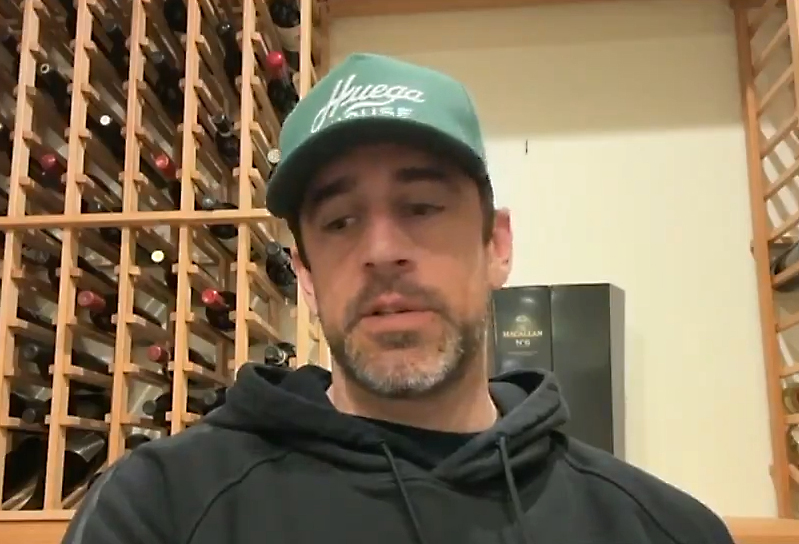 Aaron Rodgers on Thursday denied that he beliefs the Sandy Hook shooting was staged.